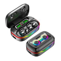 Wireless Clip-On TWS Bluetooth Earphone, Led Colourful Headset, Large-Capacity Battery That Can Charge Mobile Phones, 3D Surround Gaming Headset, Smart Touch Earbuds