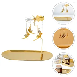 Candle Holders 1 Set Pendant Metal Tealight Rotating Candlestick Holder Stand For Christmas Home Wedding Party Favours