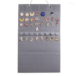 Jewelry Pouches Hanging Brooch Pin Display Holder Wall Collection Storage Organizer Cute Banner Case Hold Up To 96 Pins Dropship