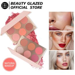 Blush Beauty Glazed Face Blush Palette Light Luxury Blush Palette Matte Blush Powder Bright Shimmer Contour Highlight Blush Palette 231114