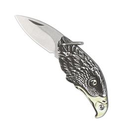 Small Eagle Folding Knife Portable Keychain Knife Stainless Steel Pocket Knife Outdoor EDC MINI Box Cutter Blades