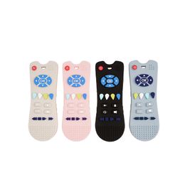 Remote Control Baby Teether Pretty Little Teethers BPA Free Food Grade Silicone Baby Sensory Teething Chew Toys M4290