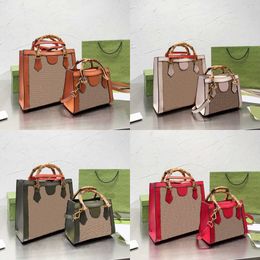 NEW Classic Bamboo Tote Bag 13 Colour Designer Bag Embroidery Shoulder Bags Women G-letter Leather Luxurys Handbags Female Handle Crossbody Bags Purse 220325/230301