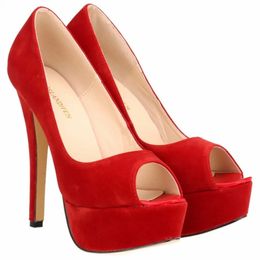 Dress Shoes Men s Platform High Heels 14cm Cross dresser Unisex Drag Queen Sandals Sexy Peep Toe Ankle Strap Stilettos Pumps Party 231115