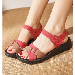 Sandals Summer Ladies Classic Fashion Microfiber Fabric Comfortable Breathable Soft Sole Non-slip Women's Shoes 2023Sandals