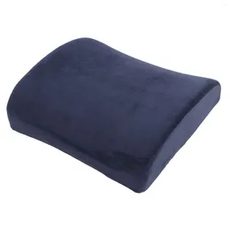 Storage Bags Lumbar Support Pillow Memory Foam Cushion Ergonomic Design Relieve Fatigue Pure Color Washable Plush For Office Car