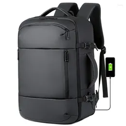 Backpack Lrage Capacity Backpacks Mens Expandable Business Bags Waterproof Scalable Travel Multifunctional Back Pack With Shoe Pocket