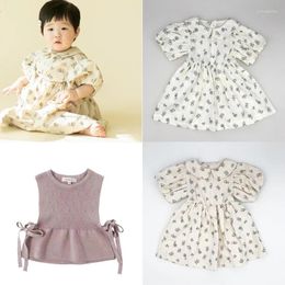 Girl Dresses Kids Dress 2023 Summer Brand Design Girls Cute Flower Princess Baby Toddler Clothes