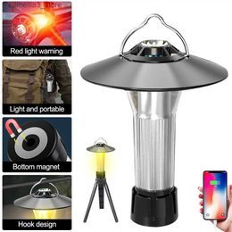 Camping Lantern Camping Lantern USB Rechargeable Light Portable Outdoor Camping Light Magnet Emergency Light Tent Light Powerful Led Work Lamp Q231116
