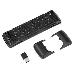 Freeshipping Orijinal Minix Neo A3 Kablosuz Hava Fare Ses Girdi Qwerty Klavye Altı Eksenli Jiroskop Remot Minix Media Hub TV TV Illd