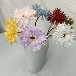 Decorative Flowers Simulation Chrysanthemum Artificial Fake Flower Home DIY Arrangement Accessories Wedding Decoration Pography Props