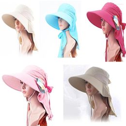 Wide Brim Hats SZanbana Adjustable Quick-drying Outdoor UV50 Large Visor/Boonie/Sand Beach Sun Hat With Net Protection Women / Horsetails