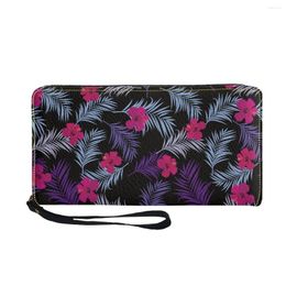 Wallets HYCOOL Custom Women's Wallet Zip Around Clutch Purse With Wristlet Coin Organizer Holder Long For Girls