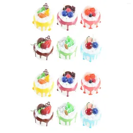 Party Decoration 12 Pcs Magnetic Fake Cake Model Display Window Props Wedding