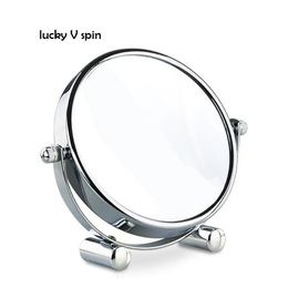 Compact Mirrors Desktop 7 Inch Makeup Mirror 2-Face ABS Mirror 5X Magnifying Cosmetic Mirror LED bluetooth music mirror 231109