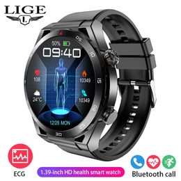 newst LIGE blood pressure intelligent ECG ECG blood oxygen health monitoring men's watch Bluetooth call