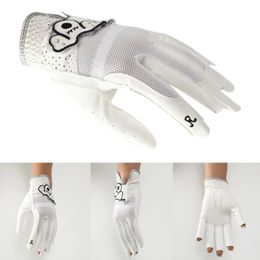 Sports Gloves Men's Woman Golf Glove Left Hand Breathable Soft Leather White Hand Wear No Sweat for Outdoor Golf Equipment Golfer Supplies 231115