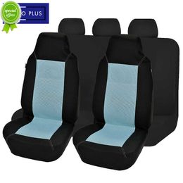 New Upgrade 2/4/9pcs Universal Polyester Car Seat Cover Durable Automotive Double Mesh Covers Cushion Car Seat Protector Set