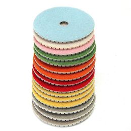 Freeshipping 16pcs/lot 4 inch inch 100mm Diamond Polishing Pads Granite Stone Concrete Marble Rgsig