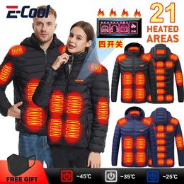 Men's Jackets Men Winter Warm USB Heating Jacket Thermal Clothing Hunting Vest Winter Heating Jacket For Sports Hiking Oversized S-6XL 231115