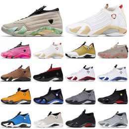 14 14s Men Basketball Shoes Fortune Winterized Archaeo Brown Red Lipstick Shocking Pink Ginger Clot Sepia Stone Chameleon Mens Trainers good