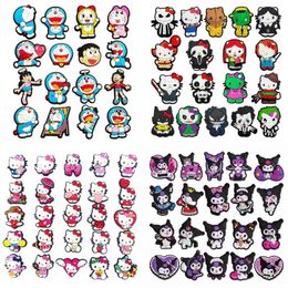 4 set Cute Cartoon And cat Halloween Shoe Charms Croces Charms Shoe Decoration PVC Accessories