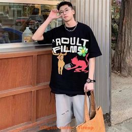 Men's T-shirts Designer Fashion Clothing Mens Tees Tshirt Cpfm Kanyes Co Br Ed Fei Dong Little Devil Bomb Foam Print Short Sleeve Round Neck Versatile T-shirt Men Women