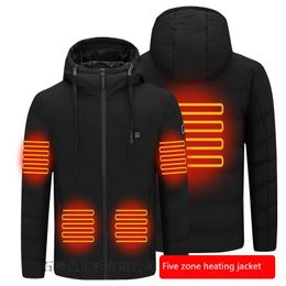 Men's Jackets Men Softshell Heating Jackets Hooded Thermal Outdoor Windbreakers USB Rechargeable Camping Hiking Trekking Coats Clothes S-4XL 231115