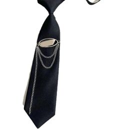 Designer Womens Ties Classic Chain Tie For Men Unisex Versatile Bowtie Fashion Necktie Accessories
