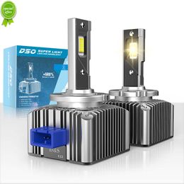 New 2pcs D1S LED Headlight Canbus HID D2S D3S D4S D5S D8S Auto Bulb 90W 35000LM Super Bright D1R D2R D3R D4R Car Lamp CSP 6000K