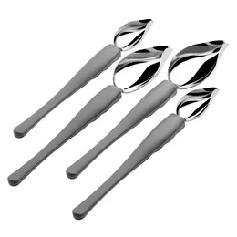 Measuring Tools 4pcs Dessert Decorating Spoons Chocolate Dipping Multipurpose Stainless Steel Chef