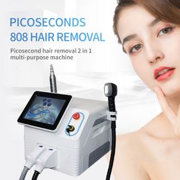 Salon use Painless Permanent 3 Wavelength 755 808 1064 Diode Laser Hair Removal Machine with Picosecond Nd Yag Laser Device Multifunction Beauty Machine