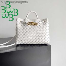 Luxury Handbag for Ladies Botega Sheepskin Totes Andiamo Woven Series Women's Bag Double Sided Sheepskin New Small Andiamo Horizontal Handbag Fashionable Y7FZP