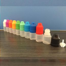 Empty Oil Bottle Plastic Dropper Bottles for juice 3ml 5ml 10ml 15ml 20ml 30ml 50ml 100ml 120ml With Childproof Cap Wholesale Krqef