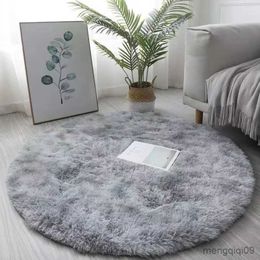 Carpet Round thickened pile carpet girl's living room bedroom dresser hanging basket computer chair floor mat and R231115