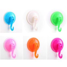 Hooks Rails Powerf Vacuum Strong Transparent Suction Cup Wall Seamless Nail Hook Hanger For Kitchen Bathroom Lx2761 Drop Delivery Dhegq