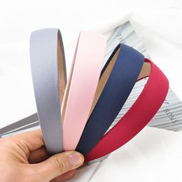 Hair Accessories Washing Face Headband Solid Colour Pressed Non-slip Hairpin Plastic Wrap Cloth Patch All-inclusive DIY Jewellery