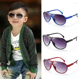 Sonnenbrille Mode Kinder Bunte Brillengestell Mädchen Jungen Für Kinder UV400 Baby Spiegel Sonnenbrille