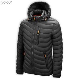 Men's Down Parkas Winter Padded Lightweight Jackets For Men Hooded Puffer Coat Plus Size 5XL 6XL Clothing 2023 Wholesale GuangzhouL231115