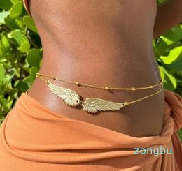 Other Fashion Accessories Sexy Angel Wings Body Bikini Necklace Belly Beach Jewellery Accessories Girl waist beads for women