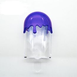 Portable Empty Eyelash Case False Eyelash Storage Box Clear Ice Cream Color Plastic Packaging Box Lollipop For Women BJ