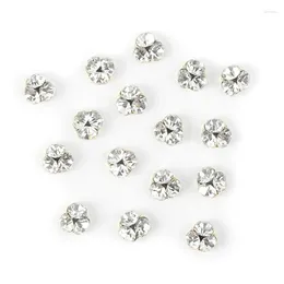 Nail Art Decorations 10Pcs Flatback Glass Nails Rhinestones Decoration Manicure Accessory