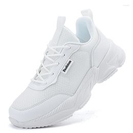 Dress Shoes Women's 2023 Spring Mesh Breathable All Black Sports Soft Sole Running Casual Small White