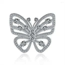 Cluster Rings 2023 S925 Silver Butterfly Series Ring Luxury Micro Inlaid Full Of Diamonds Fashion Flash Street Shooting