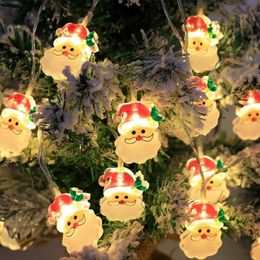 Christmas Decorations USB 10L Light String Santa Claus Snowman Elk Fairy Tree Lights Year Party Home Decor 231115