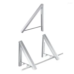 Hangers Invisible Wall-Mounted Folding Hanger Multifunctional Windproof Clothes Rack