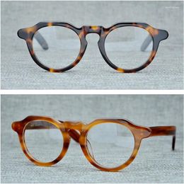 Sunglasses Frames Cubojue Acetate Eye Glasses Frame Men Women Thick Eyeglasses Man's Optic Prescription Spectacles Vintage Novelty Tortoise