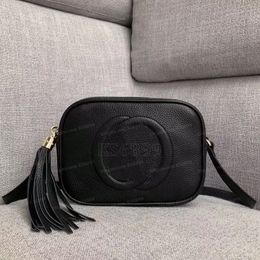 Hot Luxury Designer Tassel Handbags Bag Women Leather Soho Disco Shoulder Bag Fringed Messenger Purse Crossbody Bags Wallet Evening Bags 22CM With Dust Bag
