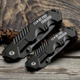 Laser-Printed Pocket Folding Knife - Perfect Gift for Father's Day - Love You Forever!