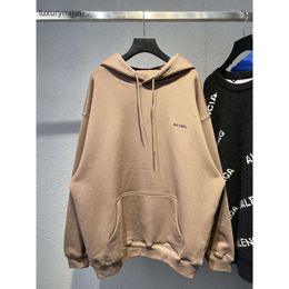 designer hoodie balencigs Fashion Hoodies Hoody Mens Sweaters High Quality Embroidered Brushed Front and Back Paris Band Camel Loose Bodysuit High Texture UDKO